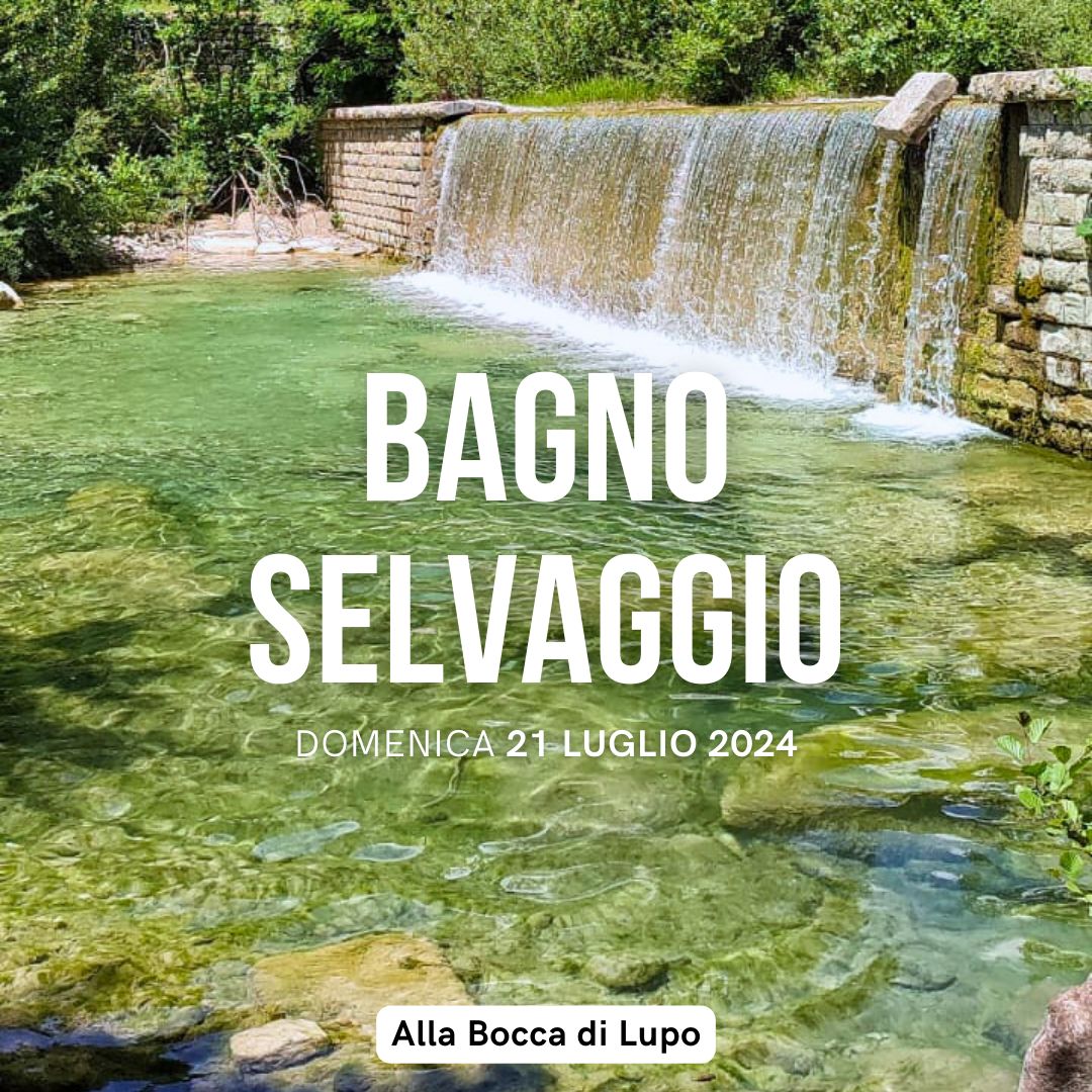 Bagno selvaggio alla bocca di lupo