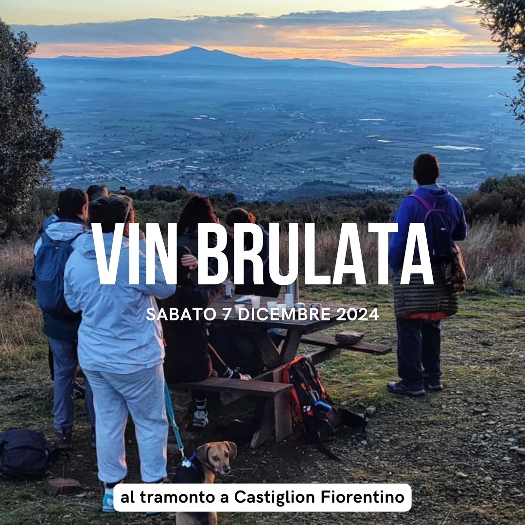 Vin brulata al tramonto a Castiglion Fiorentino