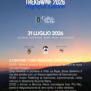 Trek&wine itinerante: Nightfall edition
